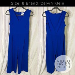 Blue Jumpsuit Size 8 Calvin Klein